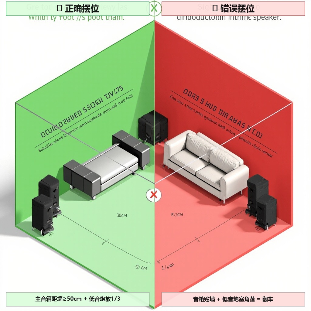 音箱正确vs错误摆位